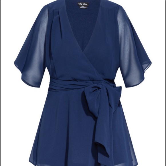 City Chic wrap top size L - Picture 4 of 11